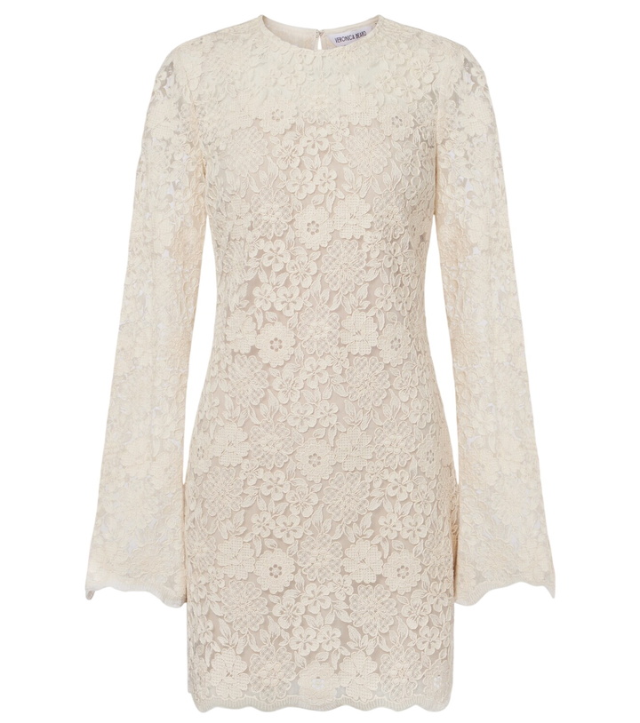 Photo: Veronica Beard Teresia embroidered tulle minidress