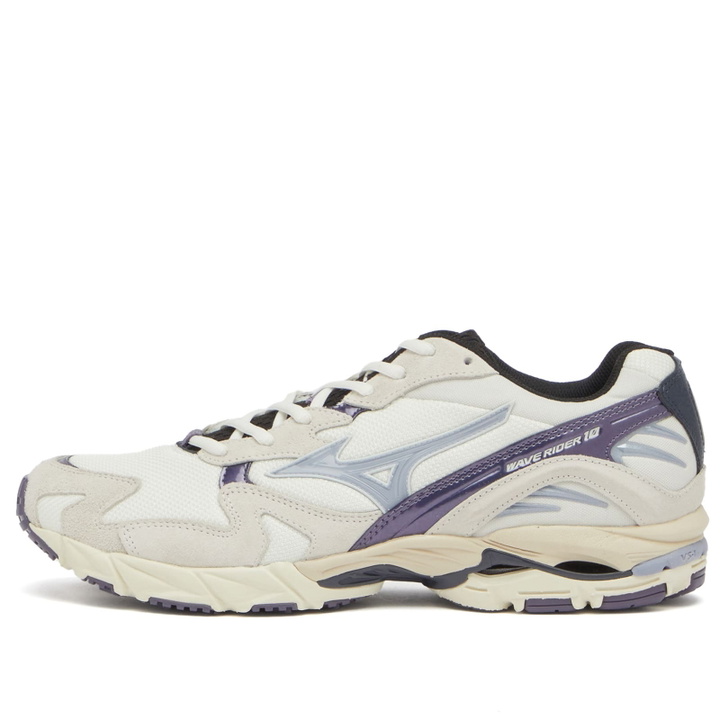 Photo: Mizuno Wave Rider 10 "Yurei" Sneakers in Snow White/Aleutian/Cadet