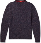 Isaia - Donegal Cashmere Sweater - Burgundy