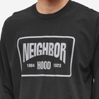 Neighborhood Men's Long Sleeve NH-5 T-Shirt in Black