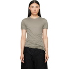 Rick Owens Taupe Tower Double S/S T-shirt