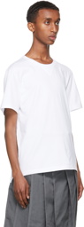 Thom Browne White Gusset RWB Tipping Stripe T-Shirt