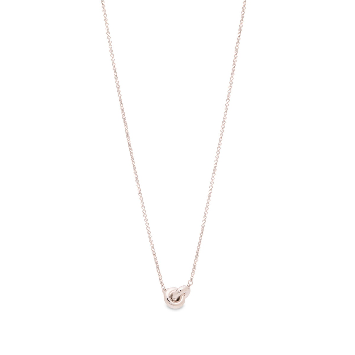 Tom Wood 20.5" Sphere Double Pendant Necklace in Silver 
