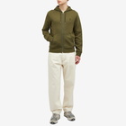 Polo Ralph Lauren Men's Double Knit Zip Hoodie in Company Olive