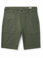 OrSlow - Slim-Fit Straight-Leg Cotton Cargo Shorts - Green