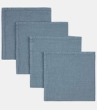 Once Milano Set of four linen napkins