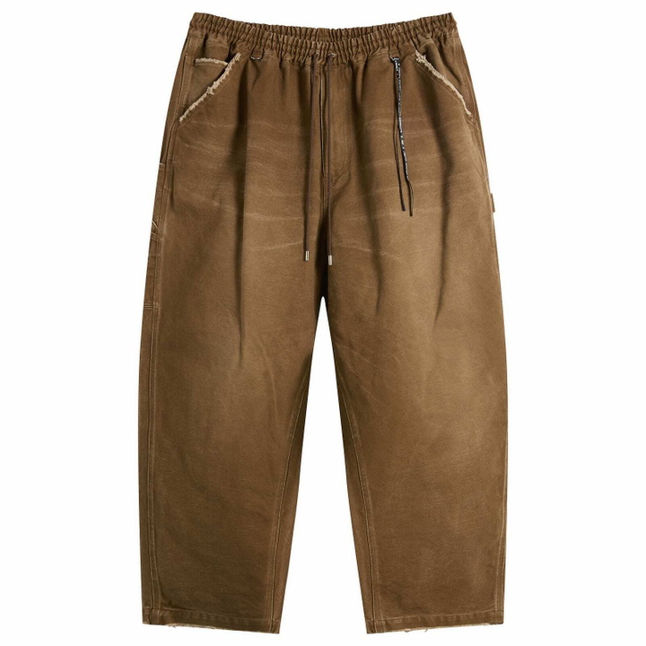 Photo: MASTERMIND WORLD Men's Wide Fit Duck Painter Pants in Dark Brown