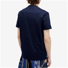 Versace Men's Medusa Print T-Shirt in Navy Blue