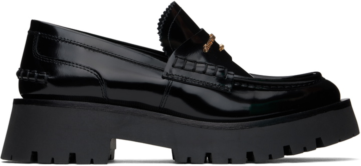 Photo: Alexander Wang Black Carter Mid-Heel Lug Loafers