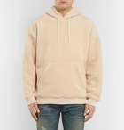 Givenchy - Logo-Embroidered Fleece Hoodie - Men - Neutral