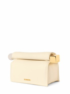 JACQUEMUS La Pochette Rond Carre Leather Clutch