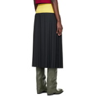 Stefan Cooke Black Match Midi Skirt