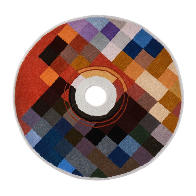 Photo: Curves by Sean Brown SSENSE Exclusive Multicolor Handmade CD Rug