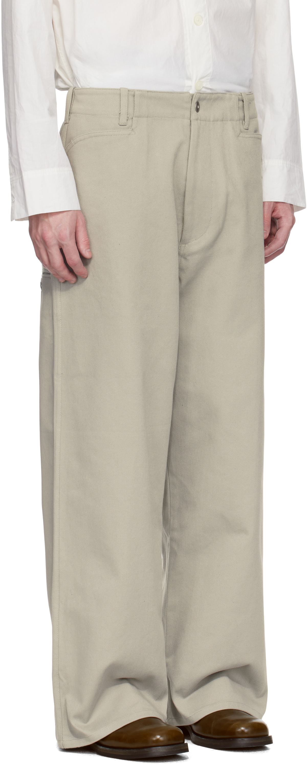 Omar Afridi Gray Trotti Baggy Trousers