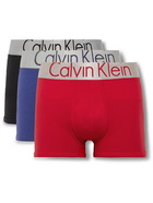 Calvin Klein Underwear - Three-Pack Stretch-Cotton Boxer Briefs - Multi