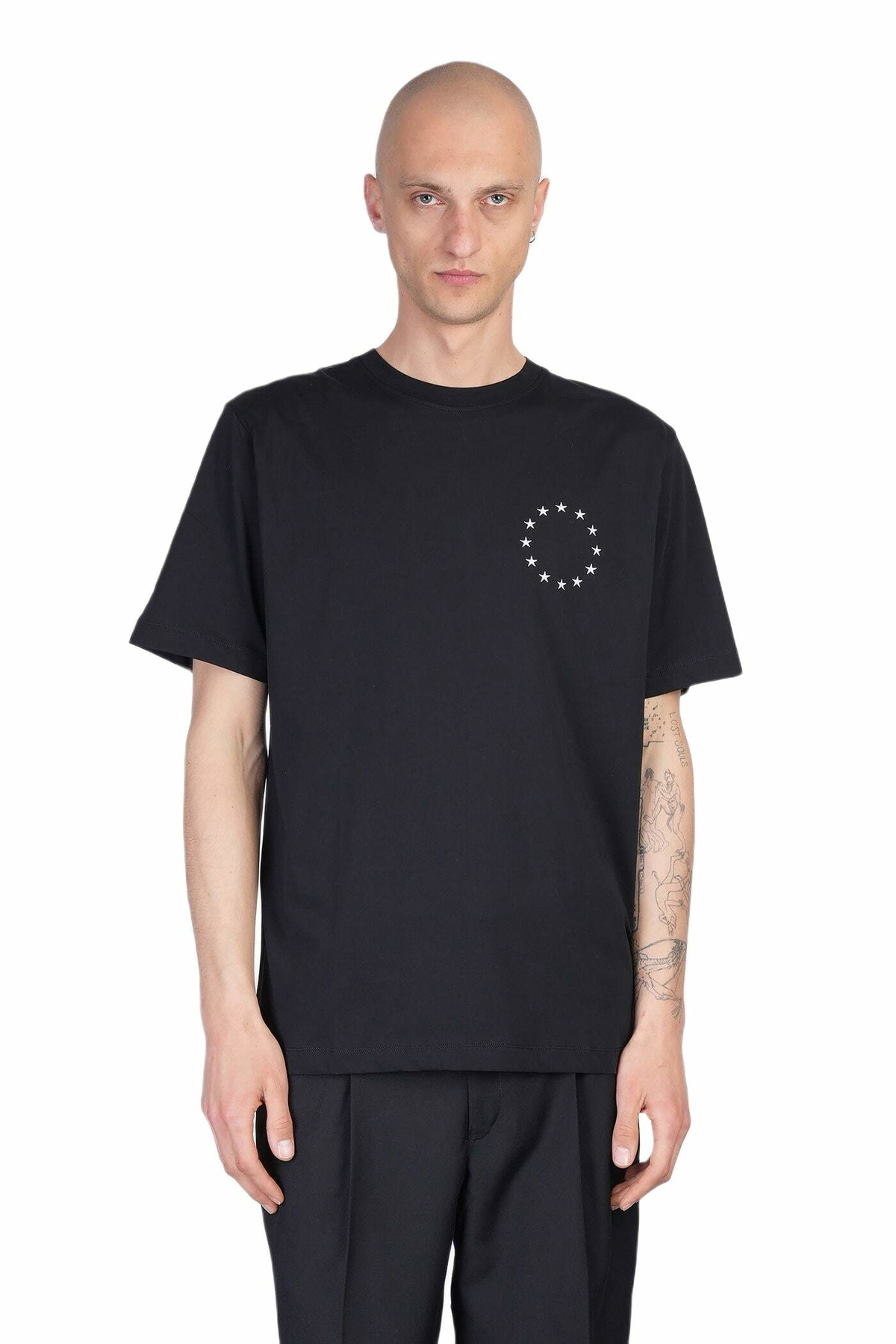 Études T-shirt In Black Cotton