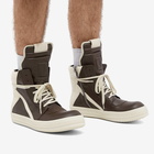 Rick Owens Men's Geobasket Sneakers in Brown