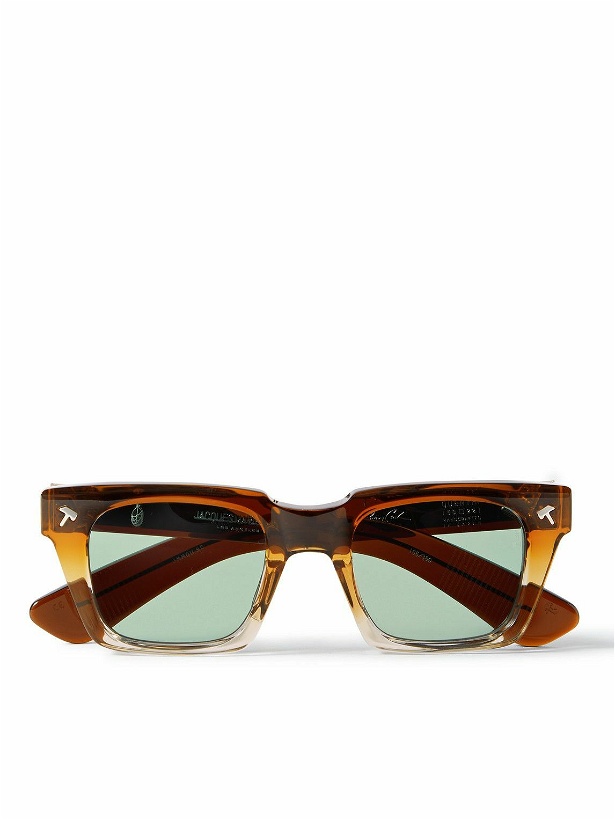 Photo: Jacques Marie Mage - Quentin Square-Frame Acetate and Gold-Tone Sunglasses