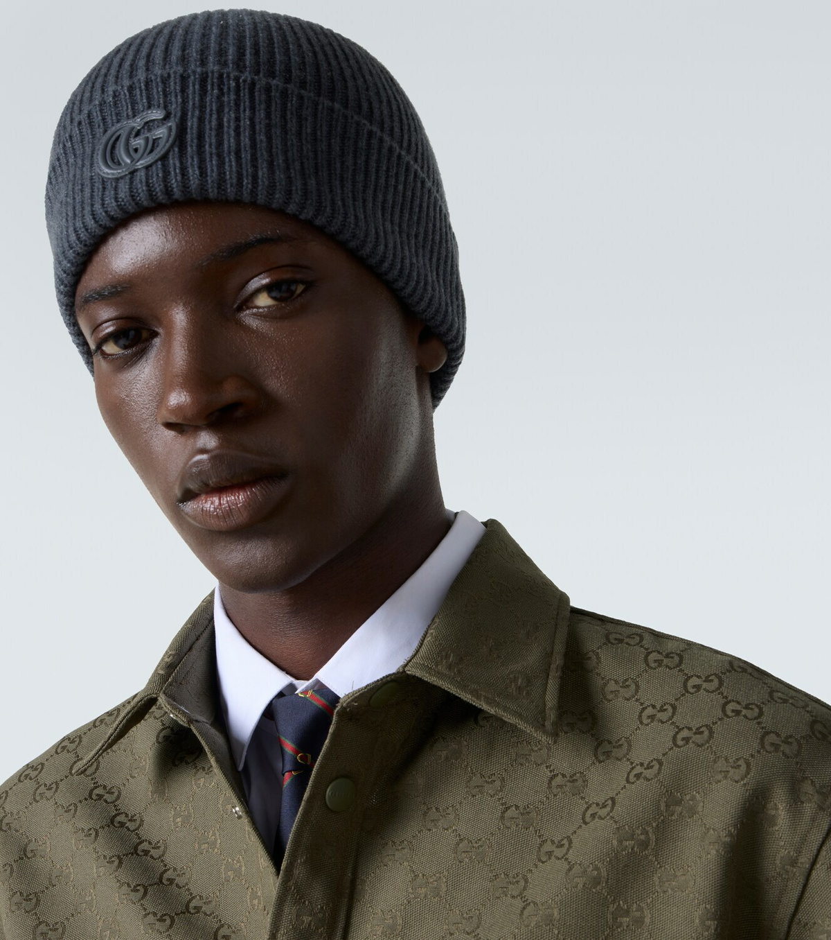 Gucci Double G ribbed-knit cashmere beanie