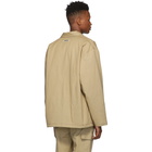 Essentials Beige Twill Work Shirt