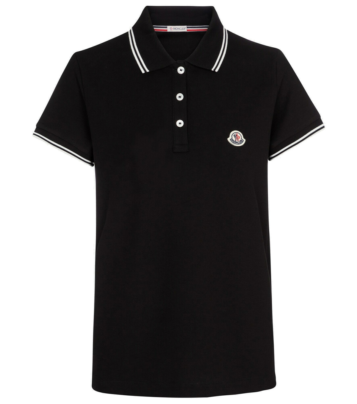 Moncler - Cotton piqué polo shirt Moncler