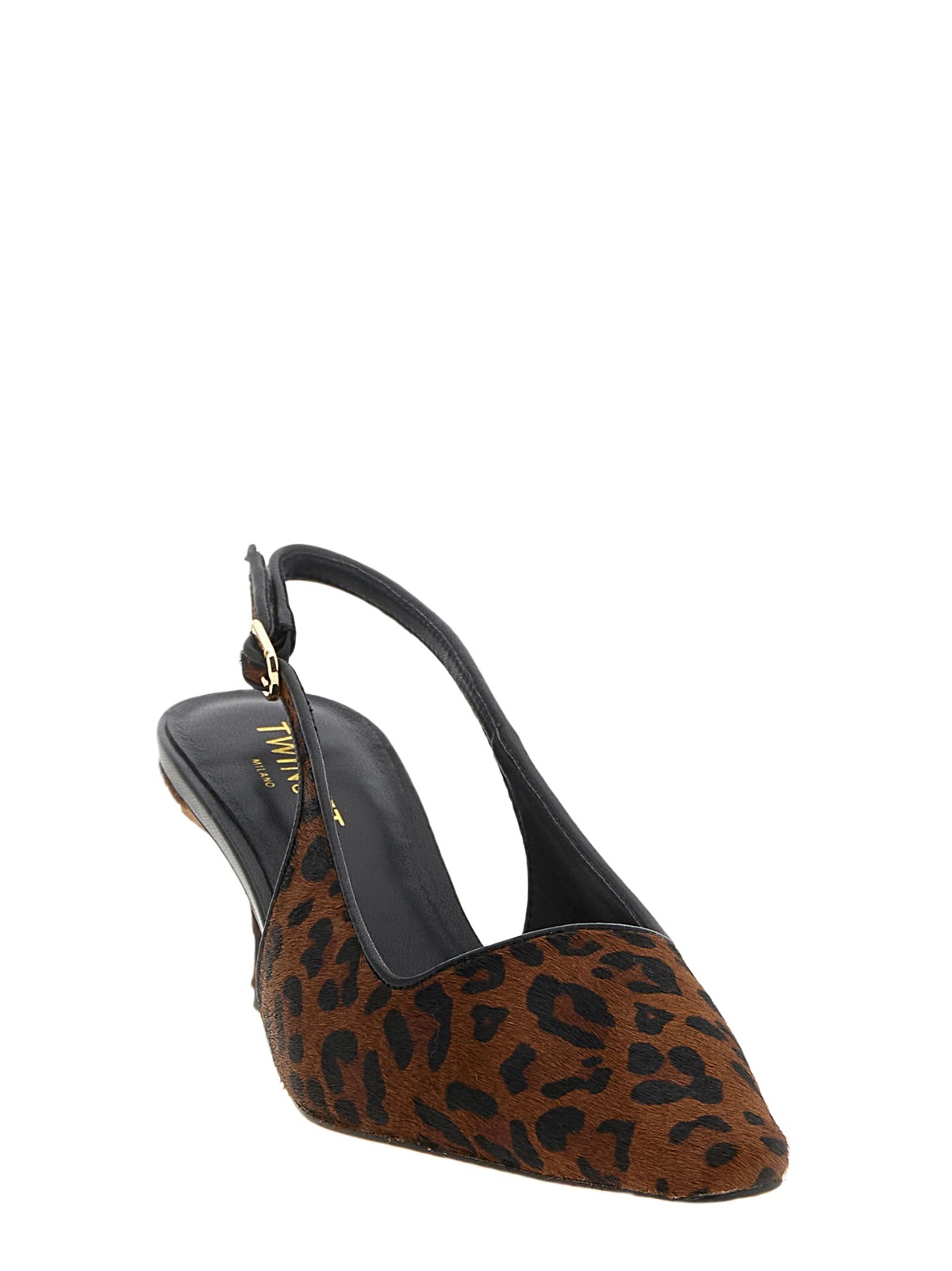 TwinSet Animal Print Slingbacks