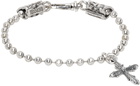 Emanuele Bicocchi Silver Cross Charm Bracelet