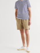 YMC - Z Garment-Dyed Stretch-Cotton Jacquard Drawstring Shorts - Neutrals - M