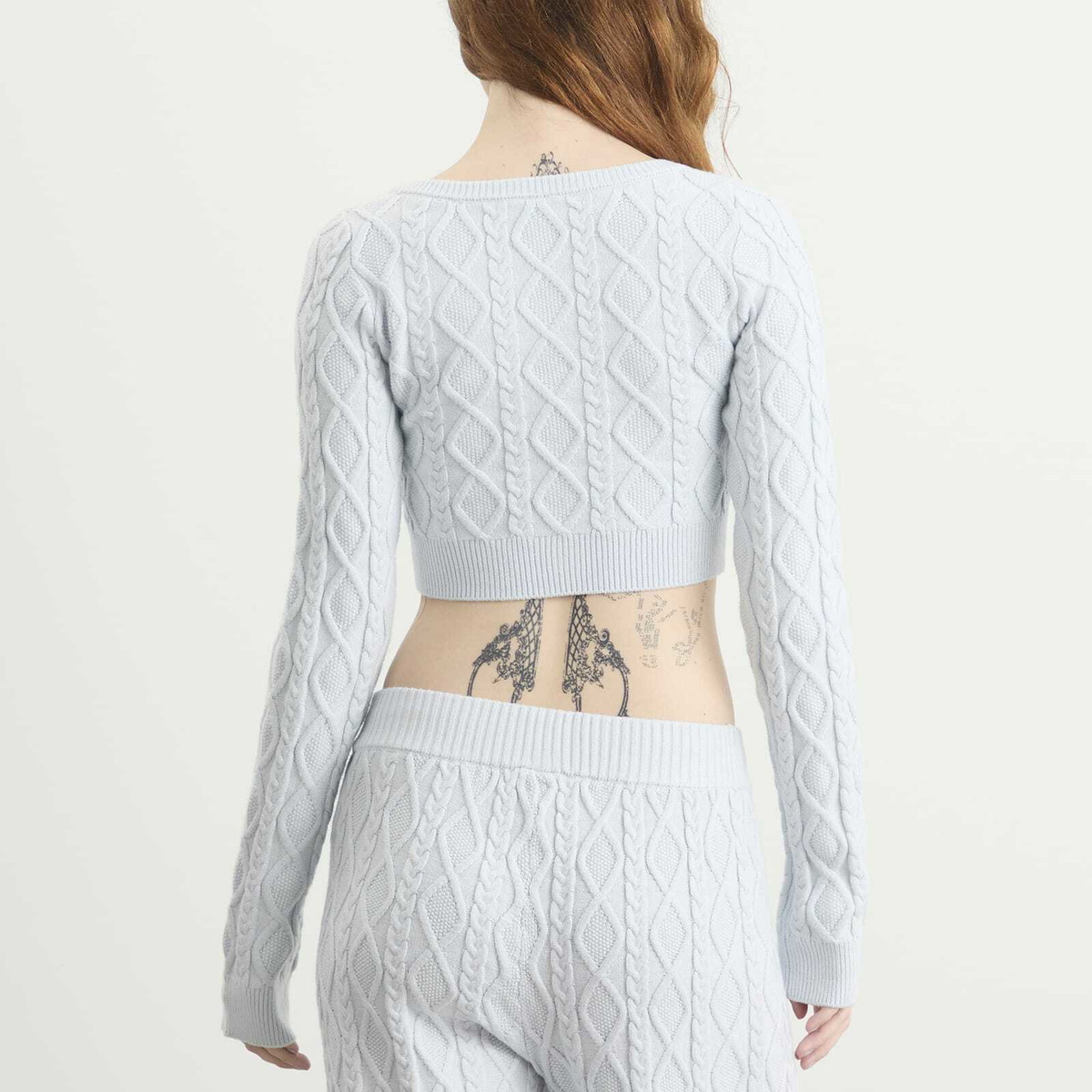 SKIMS Women's Snow Bunny Cardigan in Zen Blue