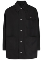 Ami Paris Canvas Overshirt Black