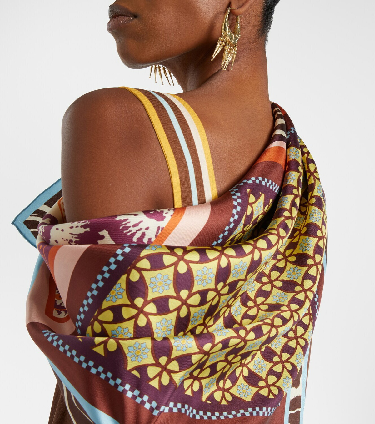 Alémais Wilson printed silk twill scarf