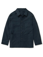 nanamica - Hybrid CPO Brushed Cotton Jacket - Blue