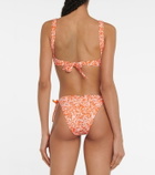 Heidi Klein Cote D'Azur printed bikini top