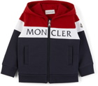 Moncler Enfant Baby Navy Colorblocked Tracksuit Set