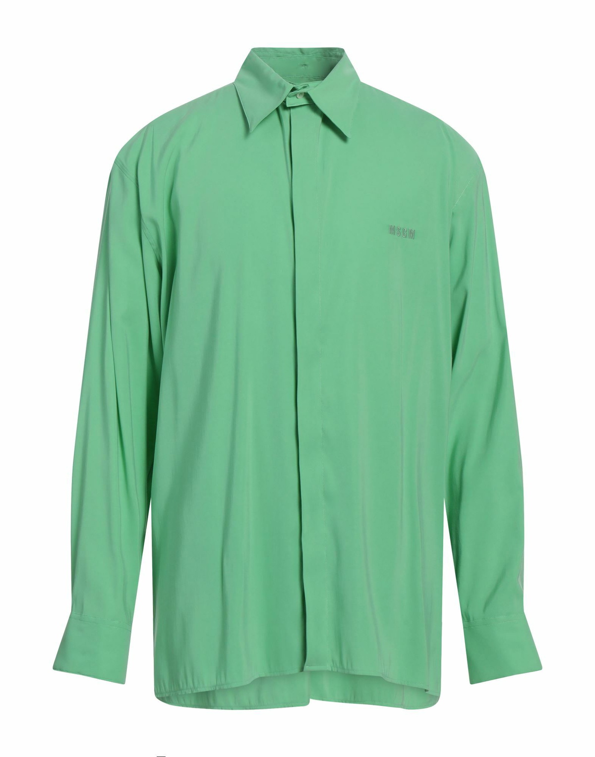 Msgm Mens Shirt Light in Green