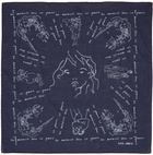 A.P.C. Navy Jane Birkin Edition Jane Bandana