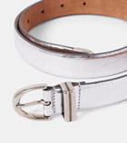 Khaite Bambi metallic leather belt