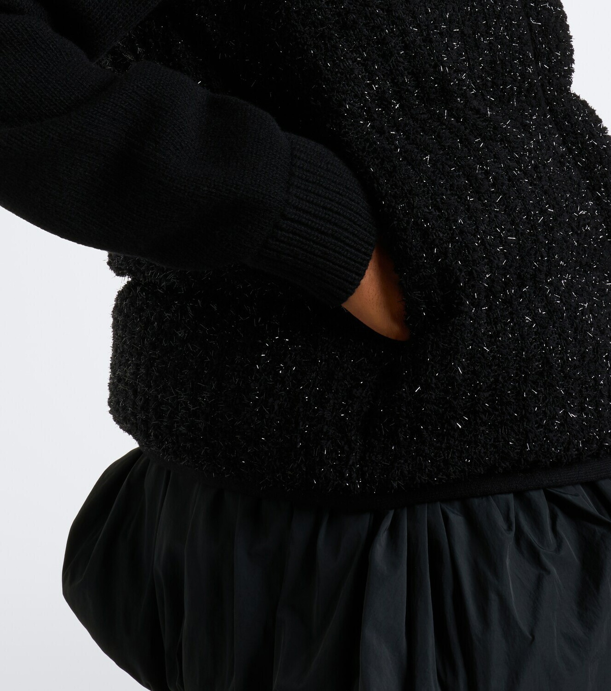 Moncler Down-paneled wool and cashmere cardigan