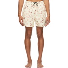 Solid and Striped Off-White The Classic Daisy Swim Shorts
