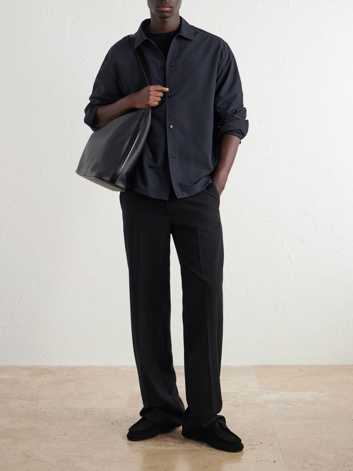 Jil Sander - Satin Shirt - Black