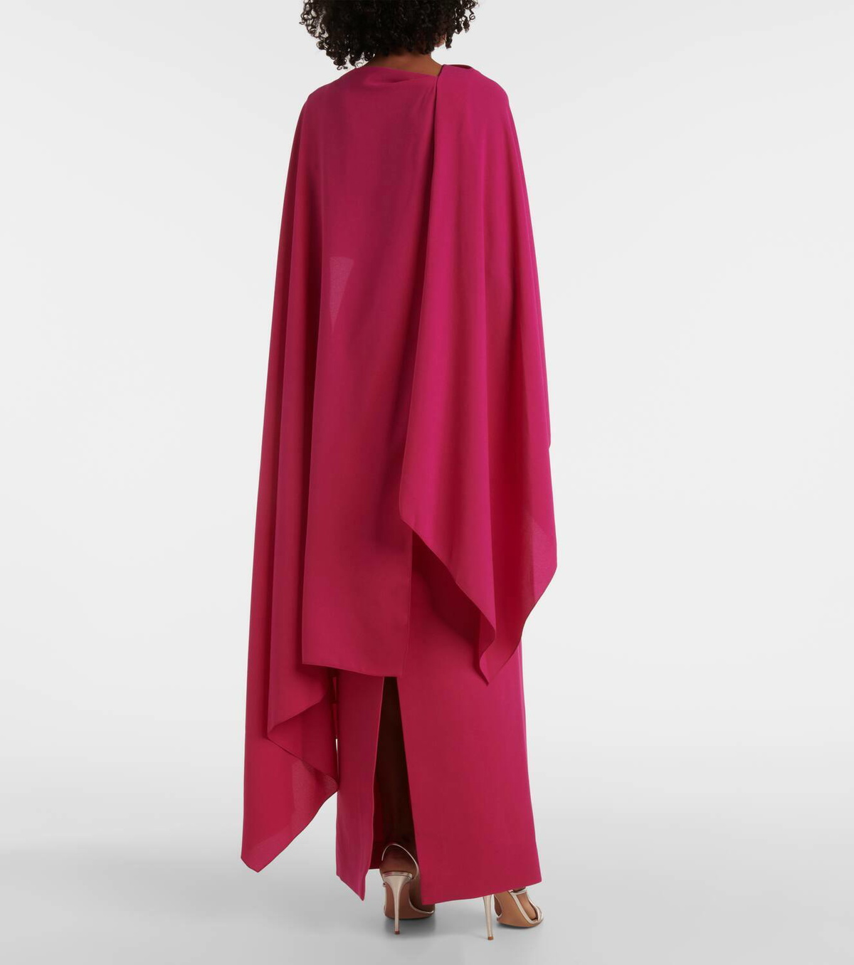 Roksanda Demetria caped crêpe gown