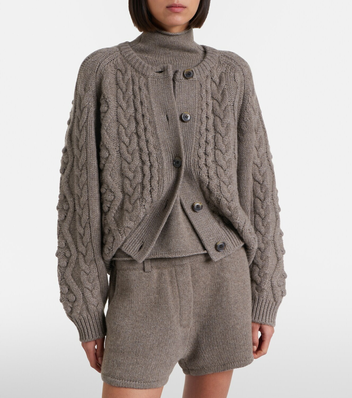 Lisa Yang Winroe cable-knit cashmere cardigan