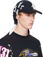 Marine Serre Black & White Regenerated Graphic T-Shirts Veiled Cap