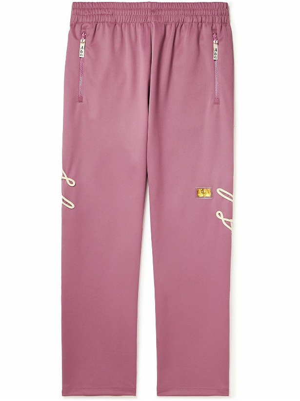 Photo: Abc. 123. - Straight-Leg Logo-Appliquéd Jersey Sweatpants - Pink