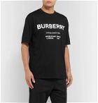 Burberry - Logo-Print Cotton-Jersey T-Shirt - Black