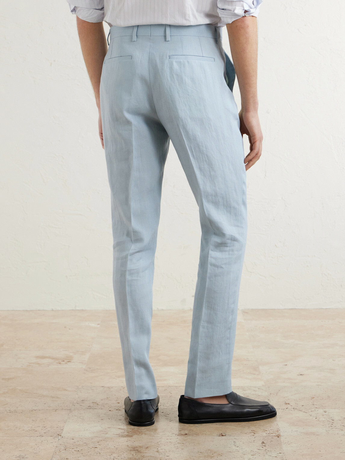 Paul Smith - Slim-Fit Tapered Linen Suit Trousers - Blue