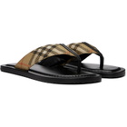 Burberry Beige Check Pavilion Sandals​