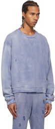 John Elliott Purple Sundrenched Thermal Lined Folsom Sweatshirt