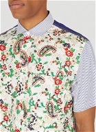 Patchwork Short Sleeve Shirt in Multicolour