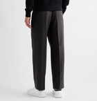 Barena - Pinstriped Woven Trousers - Black